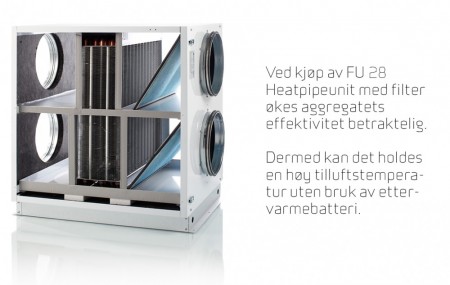 Filtersett til Nilan Heat Pipe 15 - 28